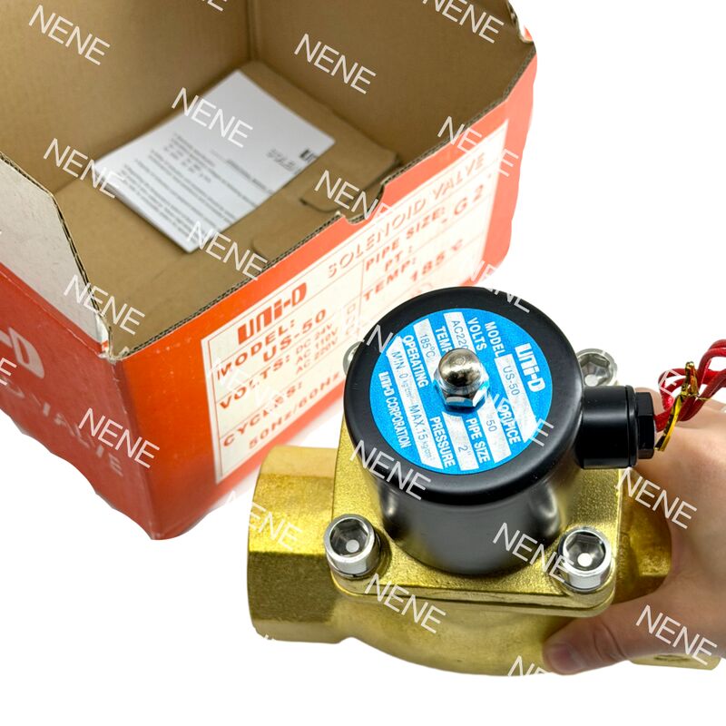 Valvola Solenoide Pneumatica UNID US-50 Ottone 2" ORIFICIO 50 mm 2 Pollici -5°C ~ 185°C