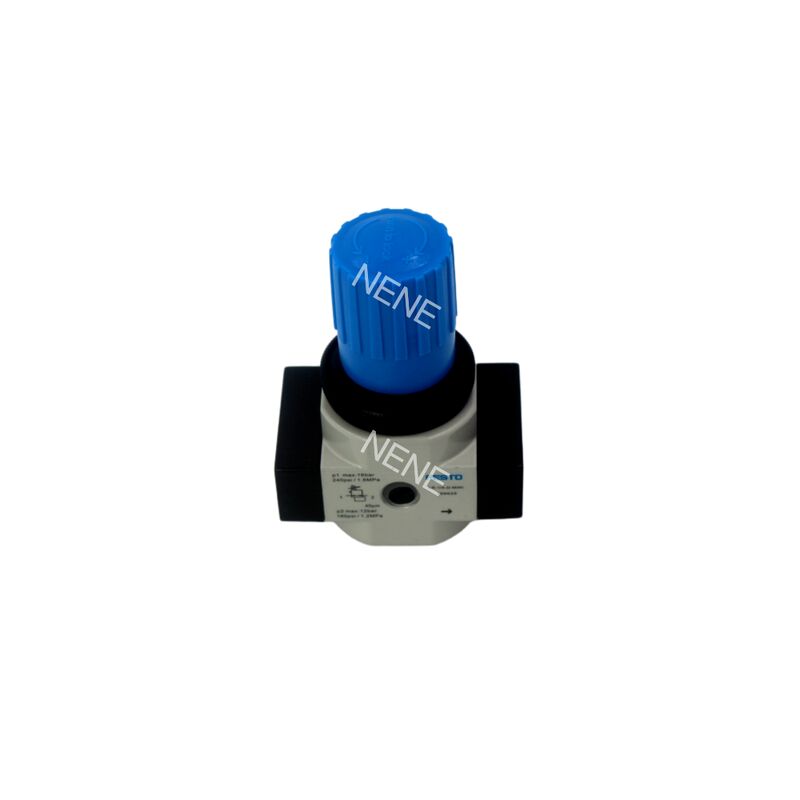 Regolatore di pressione del diaframma a azionamento diretto Festo LR-1/4-D-MINI-MPA 8002275 Lega di zinco con calibro MPA G1/4 0,5-12 bar 1500L/min Manopole rotante chiudibile