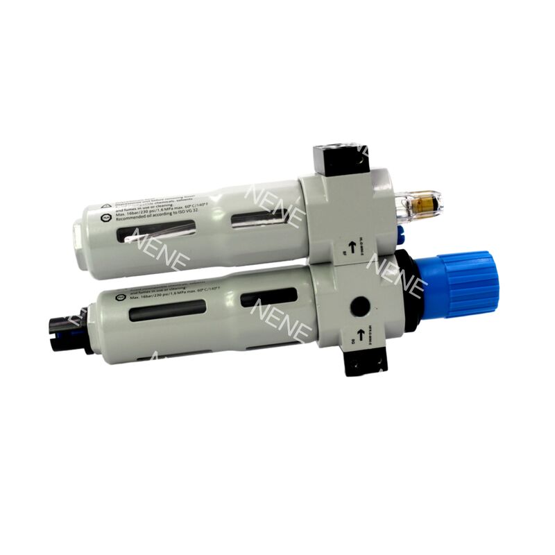 Festo FRC-1/4-D-MINI-MPA 8002267 1000L/min Zinc Alloy Filter Regulator Lubricator G1/4 Manuale Drain 40μm 0,5-12bar Con Gauge MPA