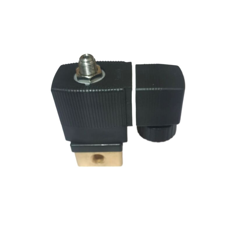 Burkert 6013 Serie 00126094 Valvola solenoide, 2/2 Tipo di azione diretta normalmente chiuso, G1/8 Port di filo, 3,0 mm di orificio, corpo in ottone con sigillo FKM, 220VAC 8W, 0-10bar