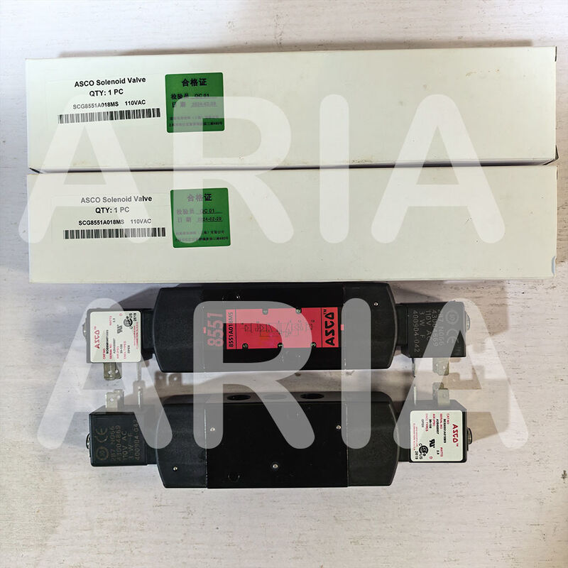 ASCO SC8551A018MS SC8551A017MS 24DC AC110V 4 vie alluminio 1/4 pollici elettrovalvola montaggio Namur