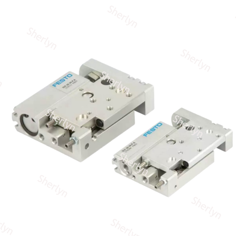 Componente scorrevole lineare compatto a spinta pesante FESTO SLF-16-20-P-A 170512 Azionamento pneumatico in alluminio piatto 16 × 20 mm per l'automazione del posizionamento delle celle della batteria