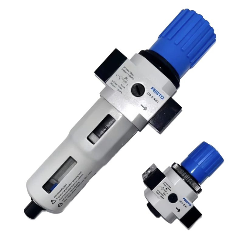 FESTO LF-1/2-D-MAXI-A Filtro dell'aria compressa in lega di zinco 40μm Scarico manuale 0,5-12bar