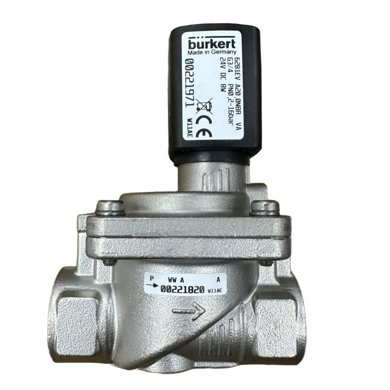 Valvola solenoidale pneumatica in acciaio inossidabile della serie 6281 a 2 vie, funzione di valvola normalmente chiusa, dimensioni del port G3/8′′ a G2′′ ideale per l'automazione pneumatica