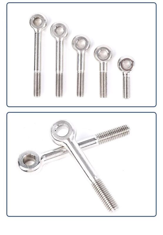 M8*35 M10*80 M16*140 Lunghezza nominale da 100 mm a 300 mm Fittings di tubi pneumatici in acciaio inossidabile 304 Brillante