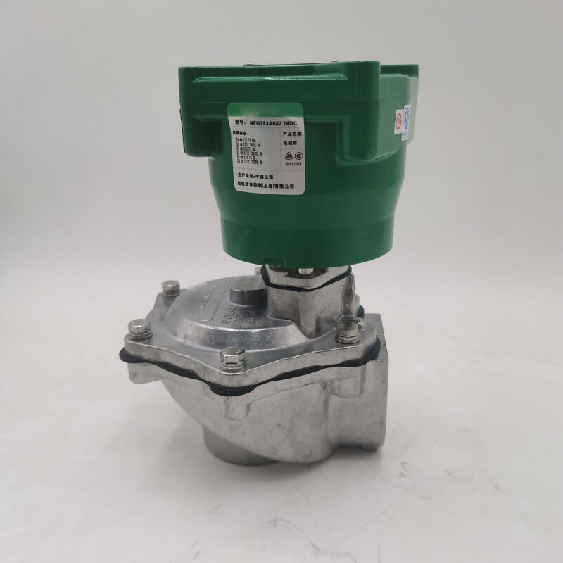 NFG353A047 Valvola di impulso a prova di esplosione 1 pollice Rating di contenitore IP67 Valvola solenoide ASCO Costruita per media di fluido criogenici che fornisce un'ondata di uscita sufficiente per azionare 4 adattatori