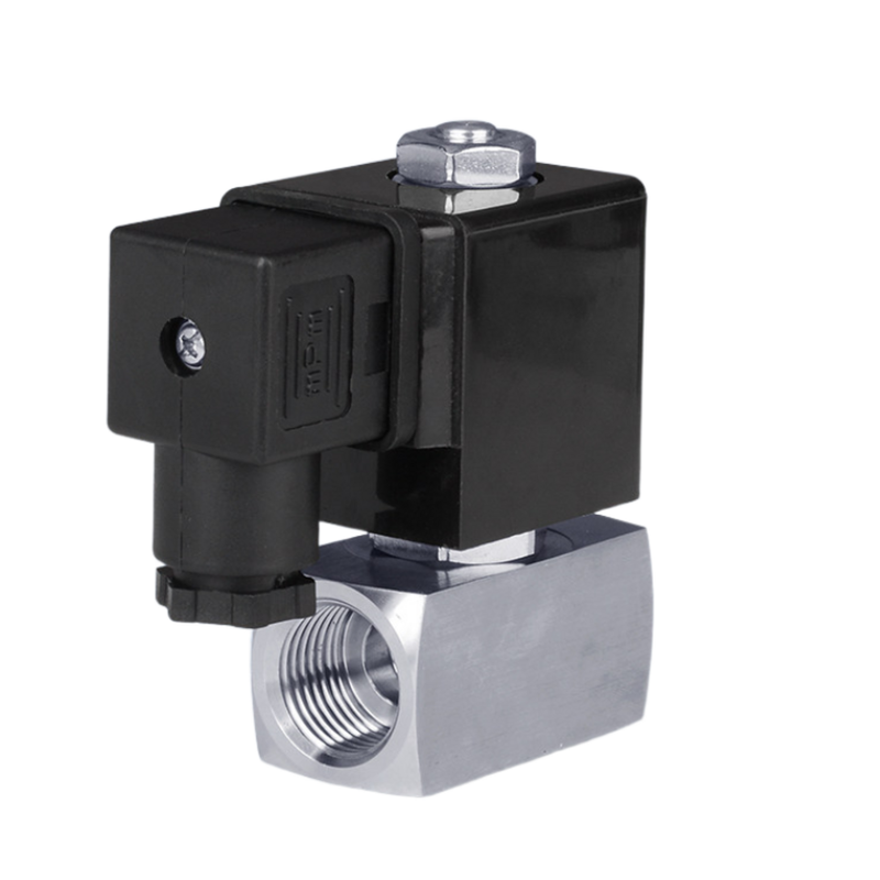 Valvola solenoide pneumatica a due vie normalmente chiusa Materiale di sigillo PTFE 25mm Dimensione dell'orificio 1′′ Dimensione della porta Pressione da 6 a 120 bar 24VAC