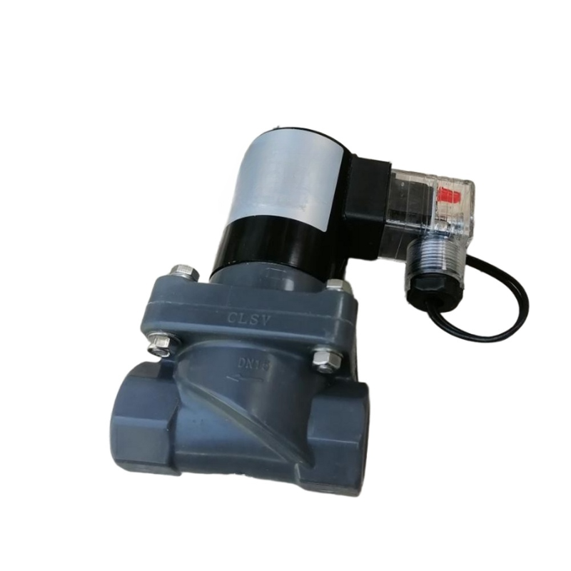 1-1/4'' Port Size FF1C32B32 32mm Orifice Size CPVC Corpo Valvola solenoide pneumatica 2 Way NC Valvola compatibile alcalino