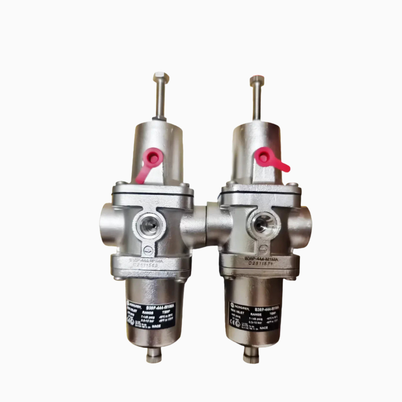 NORGREN B38P‐244‐B1MA B38P‐344‐B1MA Regulatore di filtri in acciaio inossidabile PTF Thread Manual Drain 5μm‐25μm Elemento conforme alla NACE per il sistema di preparazione dell'aria compressa marino-offshore corrosivo
