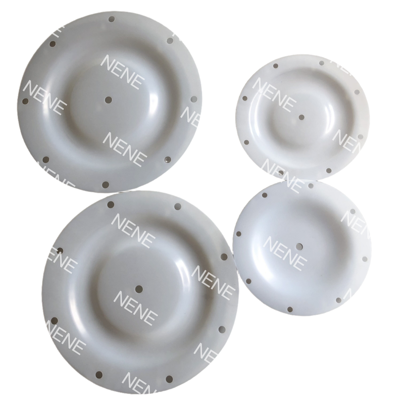 125 mm di diametro esterno senza buco Bianco di piccole dimensioni Pompa di ricambio del diaframma QBY3-15 QBY3-20 Componente del diaframma azionato dall'aria