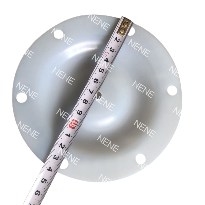 Membrana chimica resistente QBY3-50 QBY3-65 con diametro esterno 225MM senza foro, bianca, per pompe industriali