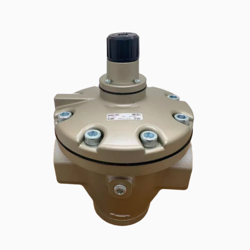 Regolatore di pressione pilota interno SMC AR925-20G AR935-20G Porta G2 Con manopola di regolazione di blocco manometro integrato per il controllo dell'aria compressa della linea principale di grande diametro su apparecchiature pneumatiche per impieghi gravosi
