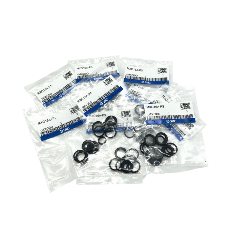 Kit guarnizioni di ricambio SMC MXQ8‑PS per tavola a slitta pneumatica, componenti di tenuta resistenti all'usura per revisione cilindro lineare a doppio effetto di piccolo diametro e riparazione perdite d'aria