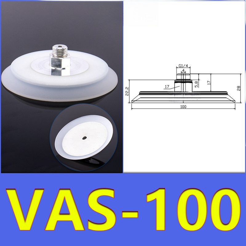 Ventosa pneumatica FESTO VAS100 in silicone resistente alle alte temperature e gomma nitrilica resistente all'olio per la lavorazione di lamiere