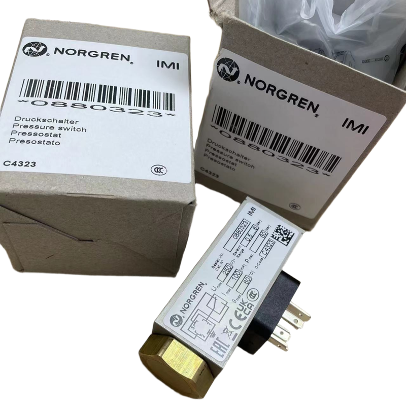 Interruttore di pressione G1/4 0,5-8 bar NORGREN 0880323 Monitor di pressione per tubazioni fluidi per macchine utensili