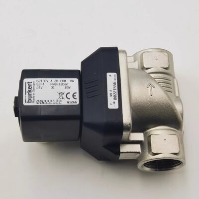 00221968 00221969 00221970 Valvola solenoide Burkert tipo G1/2 tipo G6281 di acciaio inossidabile normalmente chiusa