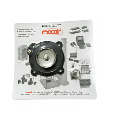 Equipaggiamento di trattamento della polvere Mecair Parte di ricambio DB18 FKM Diaframma con montaggio a molla utilizzato per Mecair Pulse Jet Solenoide Valve Overhaul Valve compatibile VNP/VEM208, VNP/VEM308, VNP/VEM408