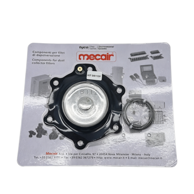 Kit completo di molla a diaframma DB112 con guarnizione in gomma FKM, componente di ricambio aftermarket per la manutenzione della valvola a solenoide per la rimozione della polvere Mecair, compatibile con valvole VNP/VEM212, VNP/VEM312, VNP/VEM412