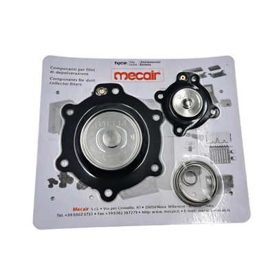 Accessorio di usura per impieghi gravosi DB114 Assemblaggio molla a diaframma in FKM Sostituzione diretta per ridurre le perdite della valvola a solenoide a getto pulsato Mecair Valvola compatibile VNP/VEM214/314/414/614/714