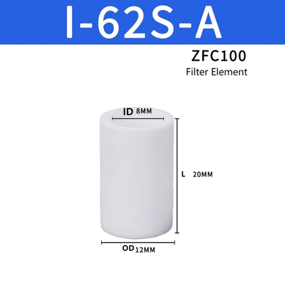 SMC ZFC100 Cartuccia del filtro a vuoto Elemento di ricambio Perdita di pressione differenziale bassa Aria compatibile Medio di azoto per automazione Ejetore a vuoto Manutenzione pneumatica