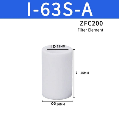 Elemento filtro di aspirazione in linea SMC ZFC200 ZFC300 serie ZFC Elevata capacità di trattenere lo sporco Blocca detriti fini Riduci fluttuazione del vuoto per apparecchiature industriali continue di presa e posizionamento